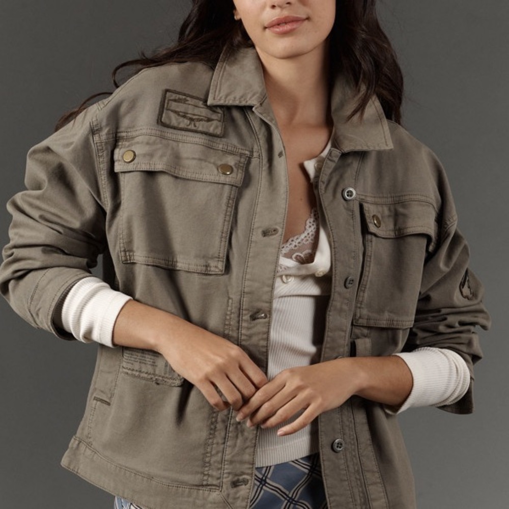 Pilcro Khaki Utility Jacket